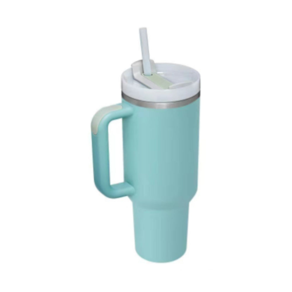 40 Oz Tumbler With Handle Straw Insulated, Stainless Steel S | Other