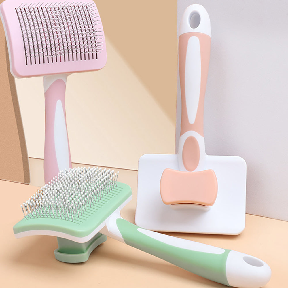Self Cleaning Slicker Brush For Dogs, Cats Pets-one Click Cl | Other