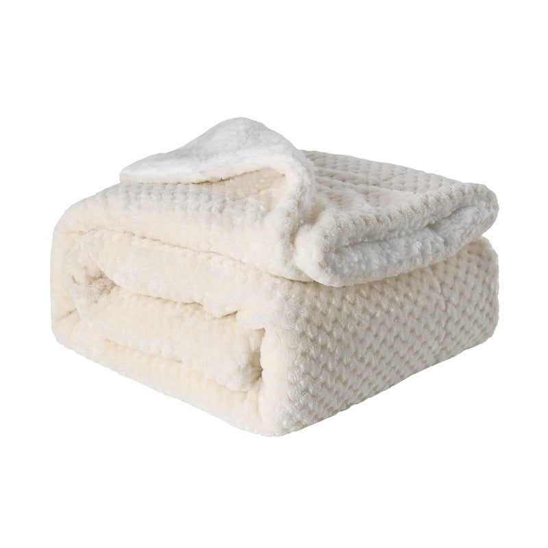 Thickened Flannel Lamb Wool Composite Double Blanket Leisure | Other