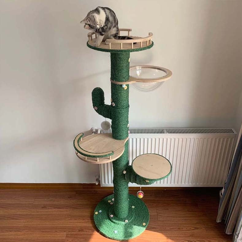 Cactus Cat Climbing Frame Self-made Diy Complete Material Pa | Other