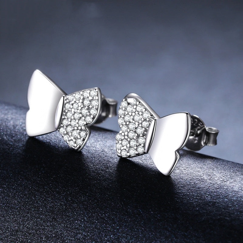 Korean Style Cute And Compact Butterfly Copper Plated Stud E | Other