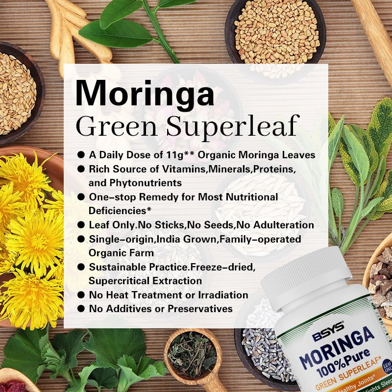 Bsys Moringa Capsules Antioxidant & Anti-inflammatory Suppo | Jewelry & Accessories
