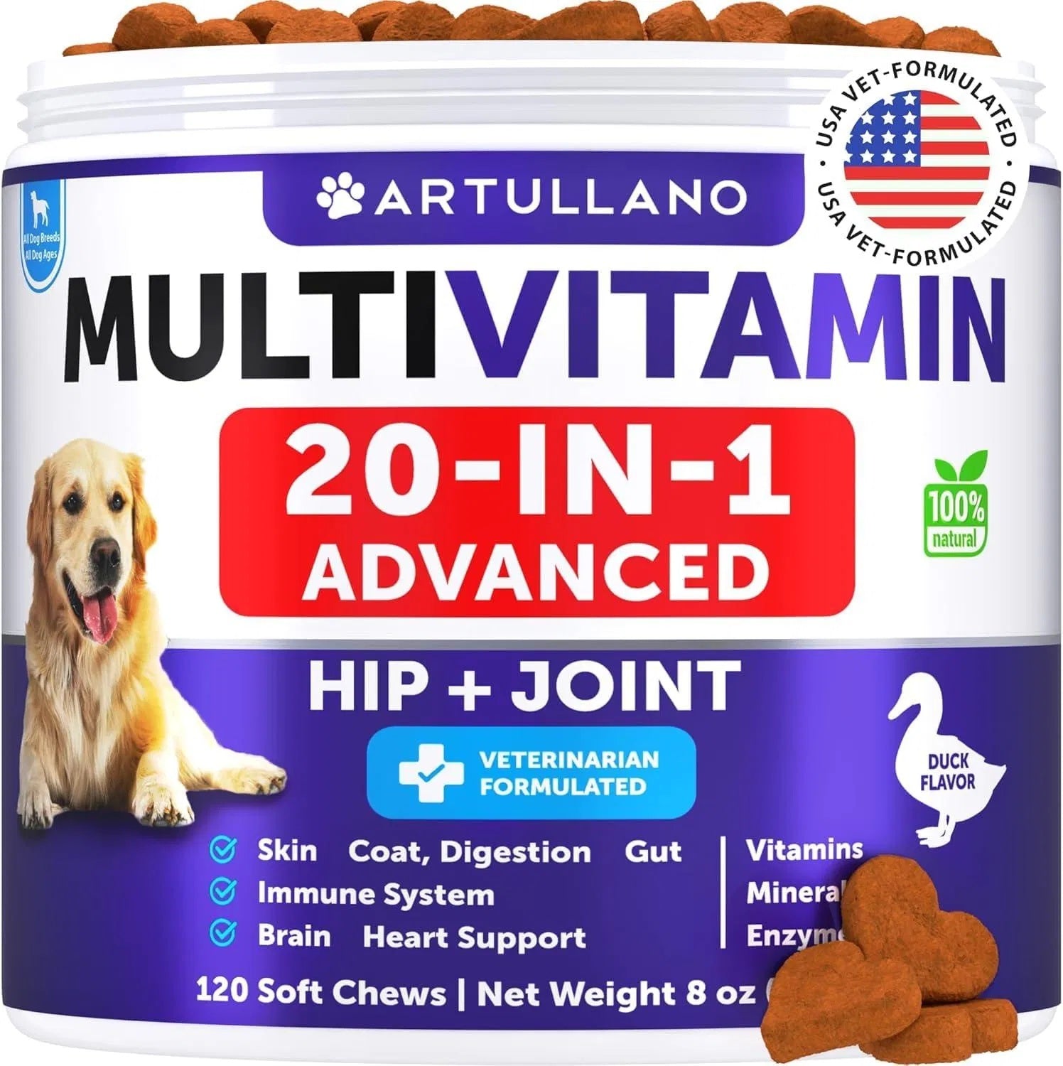 Dog Multivitamin Chewable With Glucosamine 20 In 1 Dog Vitam | Other
