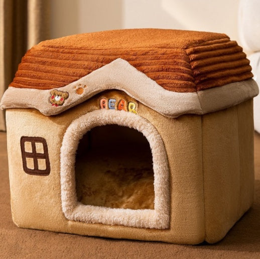 Foldable Dog House Pet Cat Bed Winter Dog Villa Sleep Kennel | Other