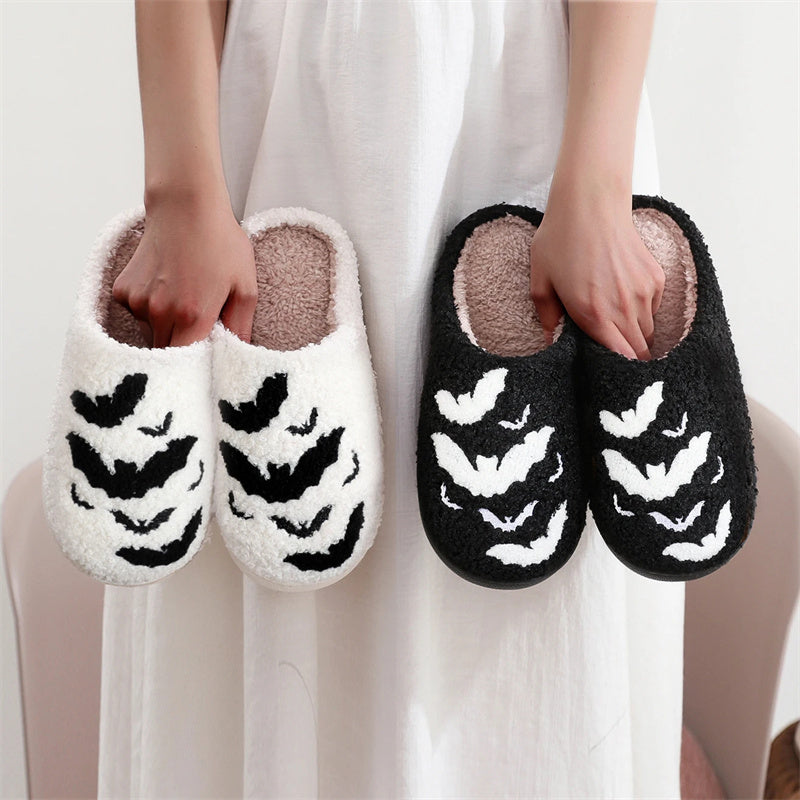 Funny Bat Slipper Halloween Pumpkin Flat Indoor House Shoes | Shoes