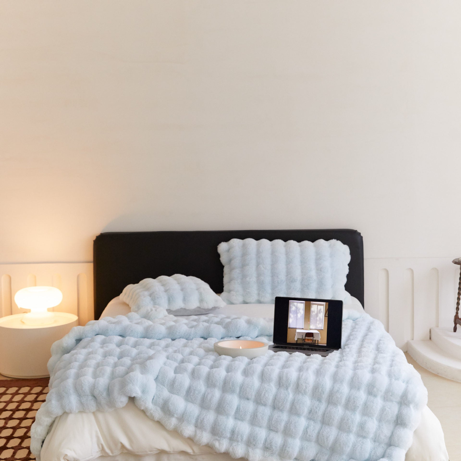 Polyester Carpet Rabbit Bubble Velvet Thickened Nap Blanket | Other