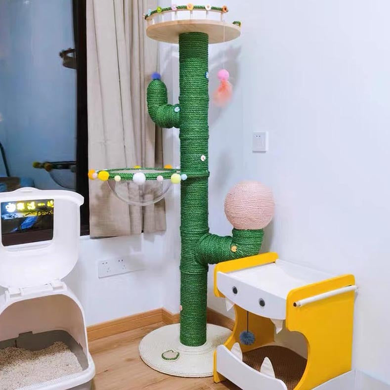 Cactus Cat Climbing Frame Self-made Diy Complete Material Pa | Other