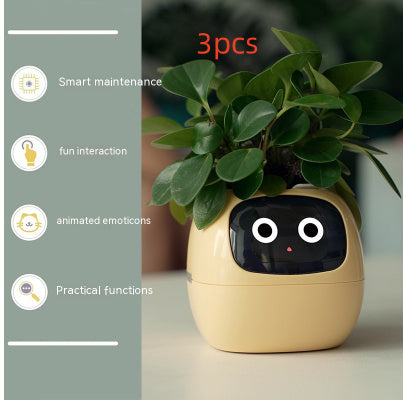 Smart Planter with AI Sensors – Interactive Plant Care with 49+ Expressions & Real-Time Monitoring