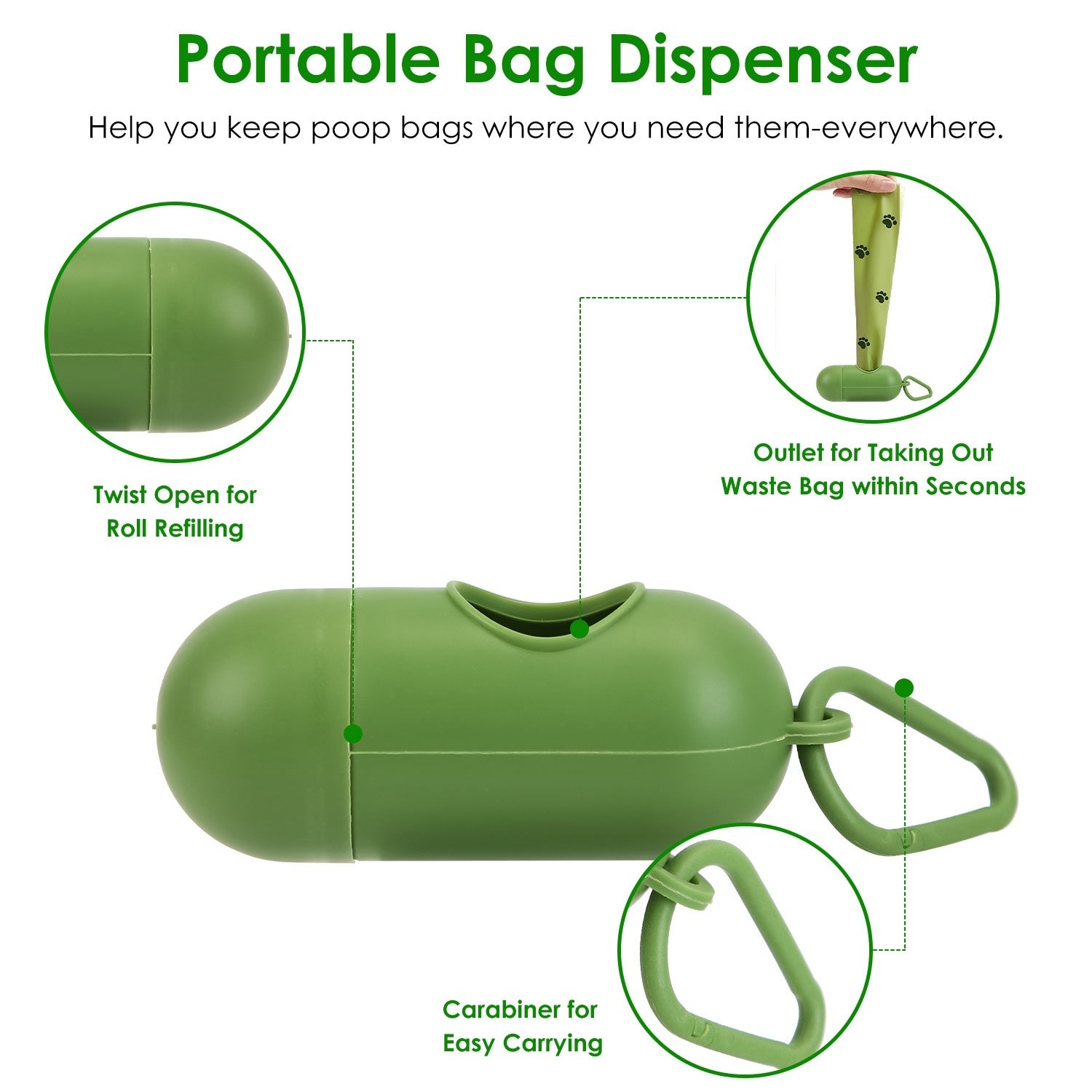 1set Pooper Scooper Kit Dog Poop Rake & Swiveling Bin Poop H | Other