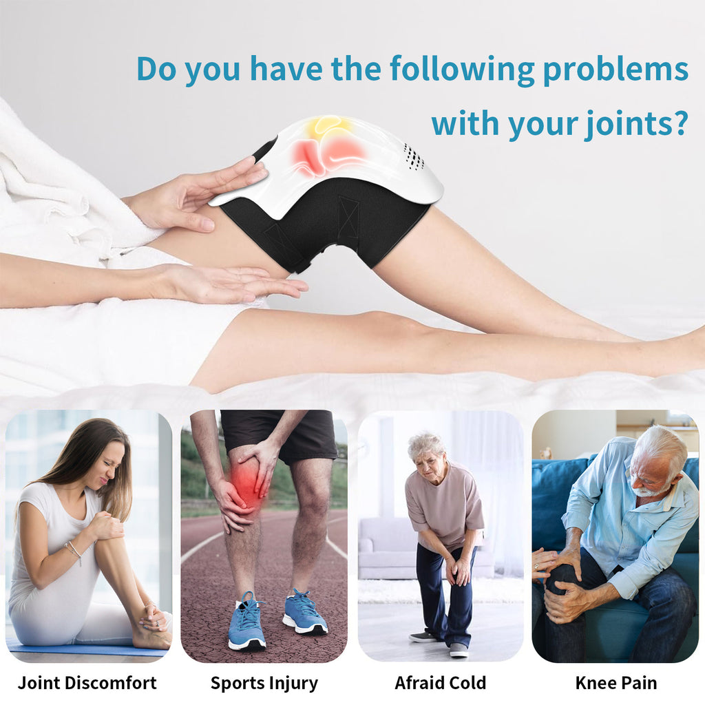 Intelligent Heated Knee Massager – Infrared, Vibration & Pain Relief Therapy