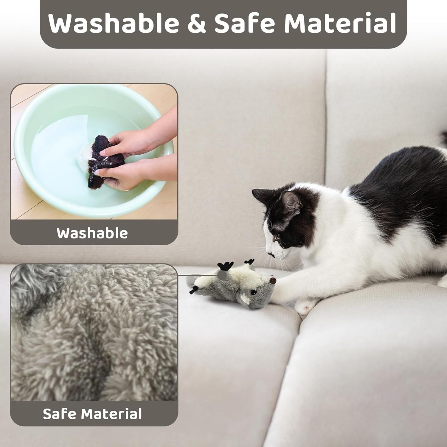 El Pet Toyprok, Cat Catnip Toy Flappingsquirrel, Rechargeabl | Electronic Learning Toys