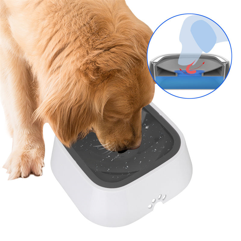 1.5l Cat Dog Water Bowl Carried Floating Bowl Anti-overflow | Other