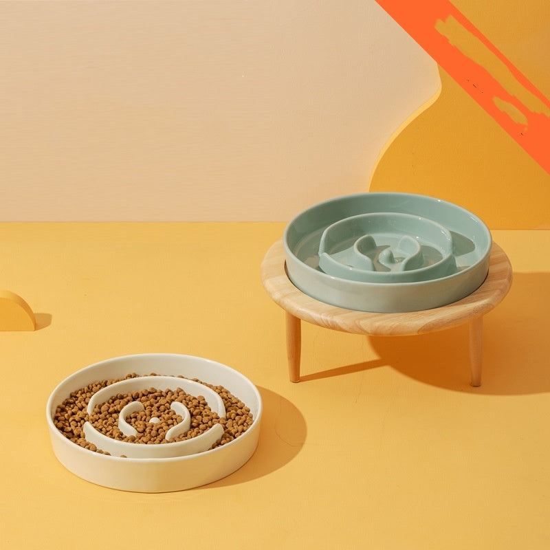 Pet Slow Food Ceramic Neck Protection Bowl | Other