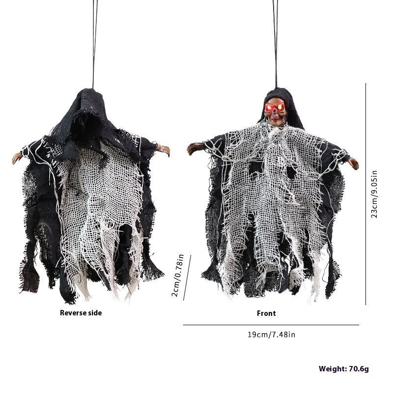 Halloween Hanging Ghost Iron Chain Glowing Skull Decorative | Other