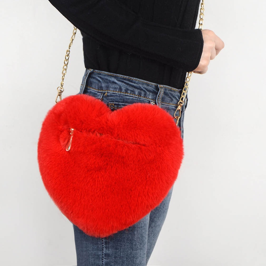 Love Bags For Women Plush Chain Shoulder Bags Valentine's Da | Luggage & Bags