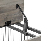 Furniture Style Dog Cage Side Table With Wheels With Double | Home & Garden