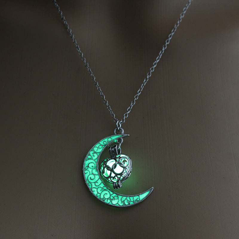 Glowing Pendant Necklaces Silver Plated Chain Necklaces | Jewelry & Accessories