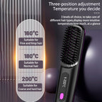 2 In 1 Straight Hair Comb Wireless Hair Straightener Brush H | Other