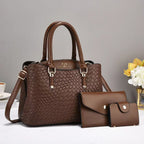 Woven Texture Three-piece Set Large Capacity One Shoulder Co | Other