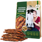 Dog Smoked Rawhide Sticks Wrapped Chicken Pet Natural Chew T | Other