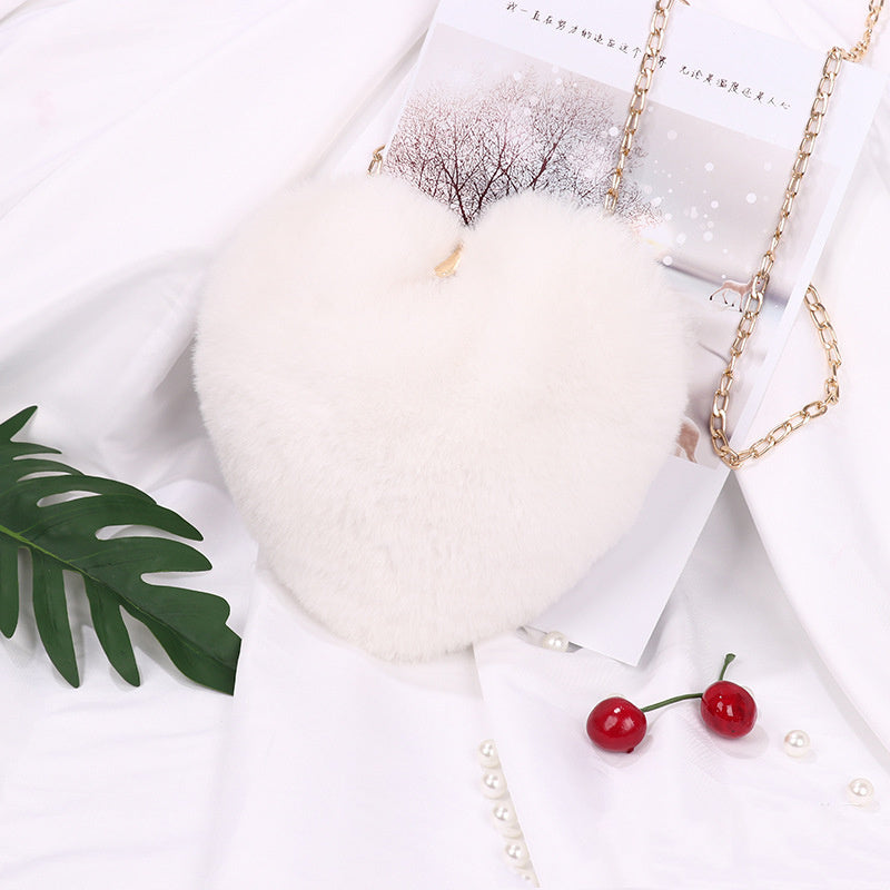 Love Bags For Women Plush Chain Shoulder Bags Valentine's Da | Luggage & Bags