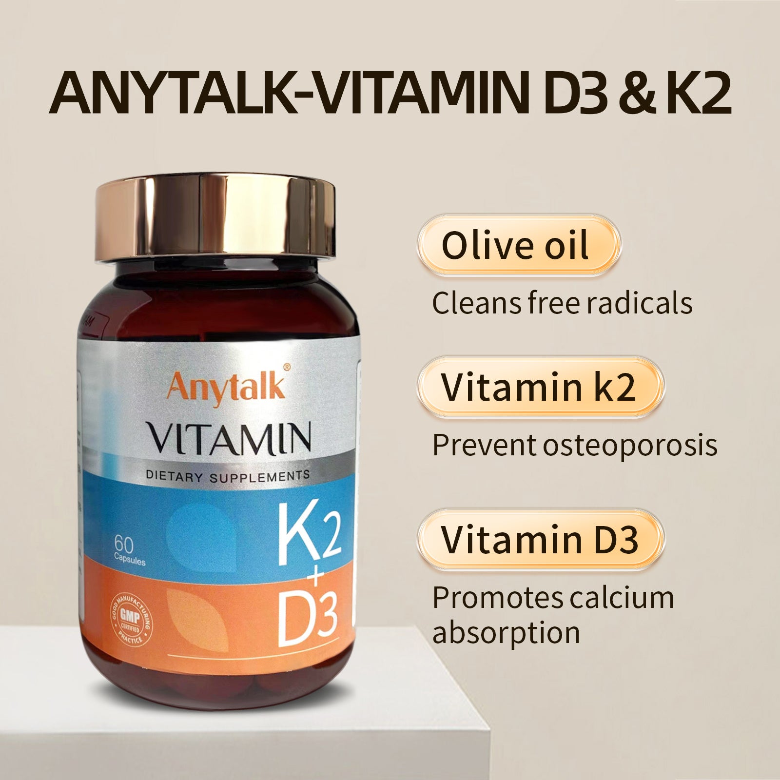 Vitamin D3 K2 Capsules | Other