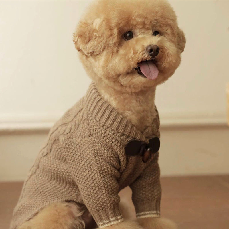 Pet Schnauzer Knitted Sweater Teddy Panda Dog Clothes | Other