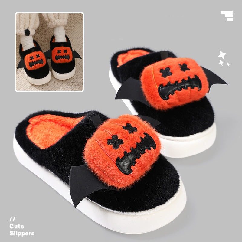 Halloween Cartoon Funny Pumpkin Slippers With Small Wings De | Other