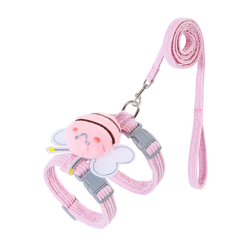 Cat Harness Leash Set With Cute Bee Plaid Cats Escape Proof | Other