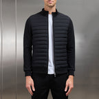 Lightweight Stand Collar Coat For Men Fashion Stitching Knit | Other