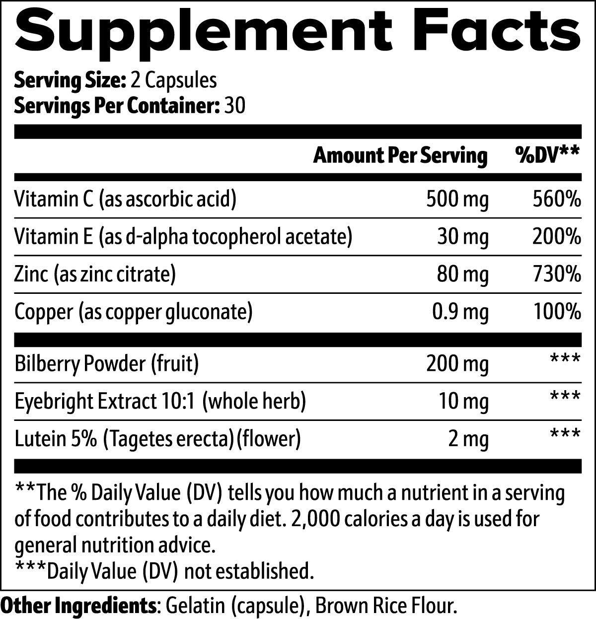 Vendercart Vision Support Supplement Eye Health, Visual Clar | Other