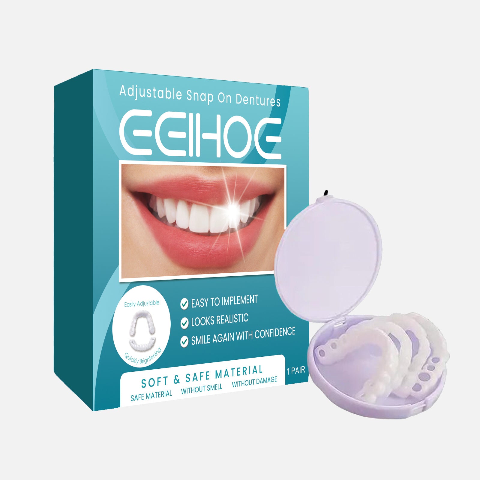 Eelhoe Adjustable Buckle Denture, Temporary Fillings Interde | Other
