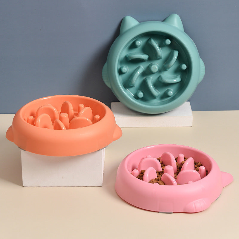 Pet Dog Cat Slow Feeder Bowls Anti Choking Slow Feeder Dish | Other