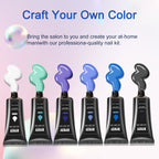 6 Pcs Polygel Nail Kits With Uv Light, Sliding Solution, Top | Other