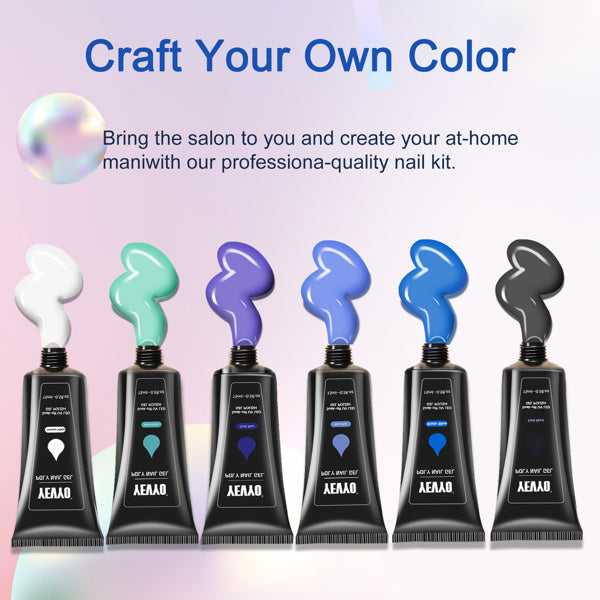 6 Pcs Polygel Nail Kits With Uv Light, Sliding Solution, Top | Other