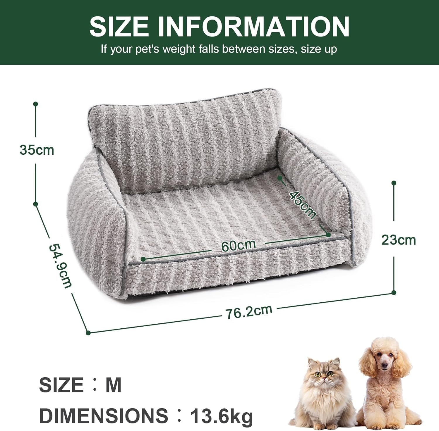 Mewoofun Orthopedic Pet Sofa - Supportive Bed For Small Medi | Home & Garden