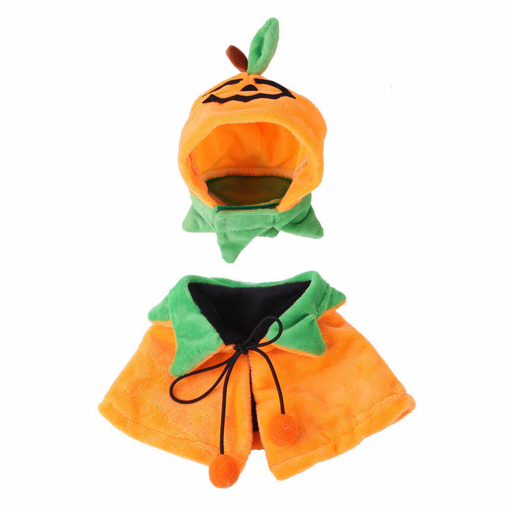 Halloween Pumpkin Double-sided Dog Cloak Cat Halloween Ornam | Other