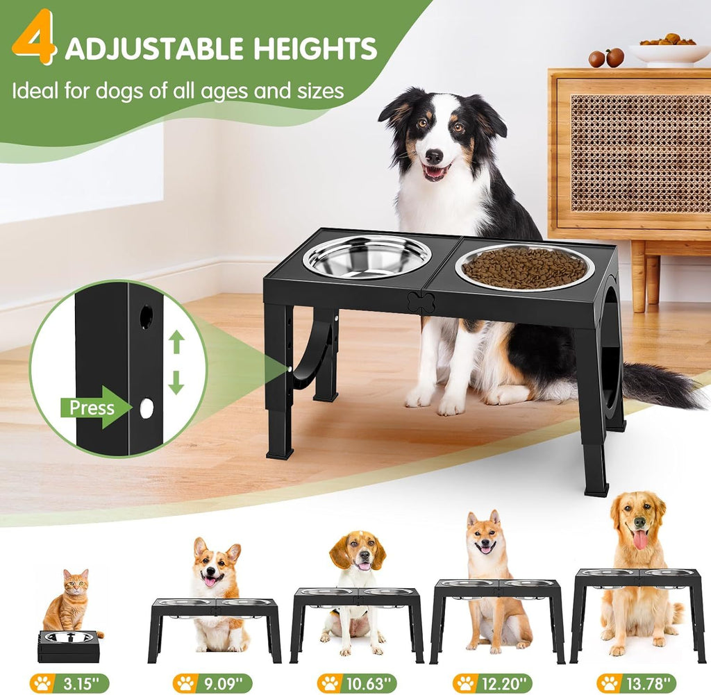 Xia Z Fashion Pet Products Black Dog Bowl Holder | Other