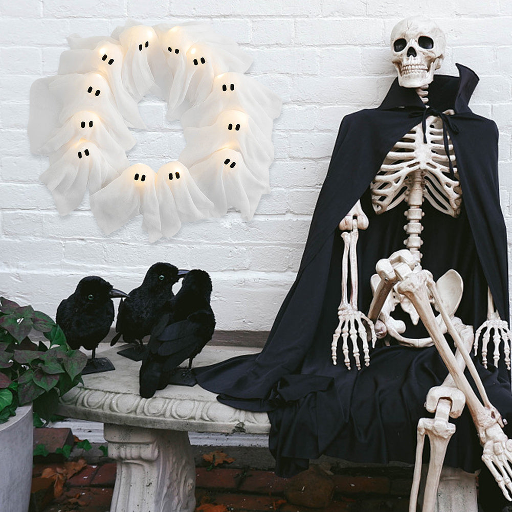 Halloween Decorations Ghost Wreath Cute Ghost Halloween Door | Other
