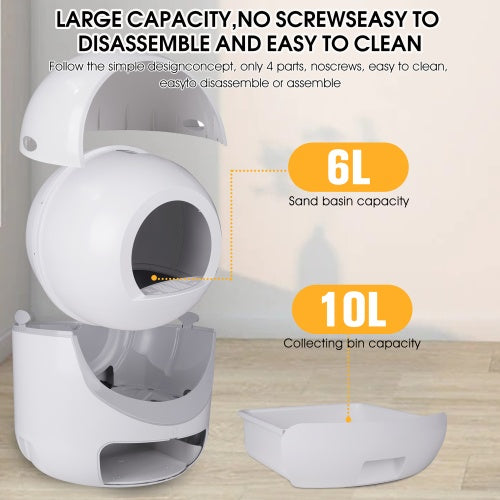 Smart Automatic Litter Box App Controls 4g Wifi, Double Deod | Other
