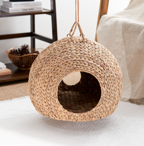 Weaving Rattan Circular Cat Bed | Other