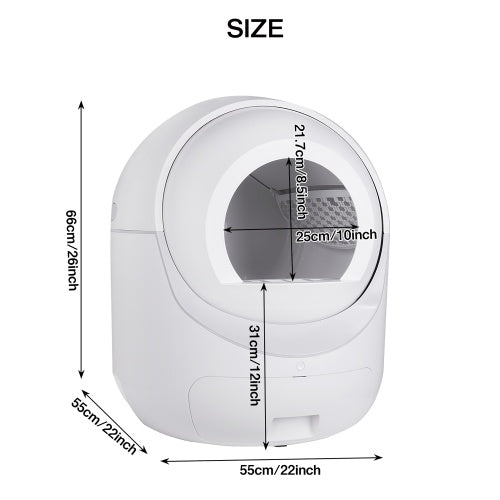 Smart Automatic Litter Box App Controls 4g Wifi, Double Deod | Other