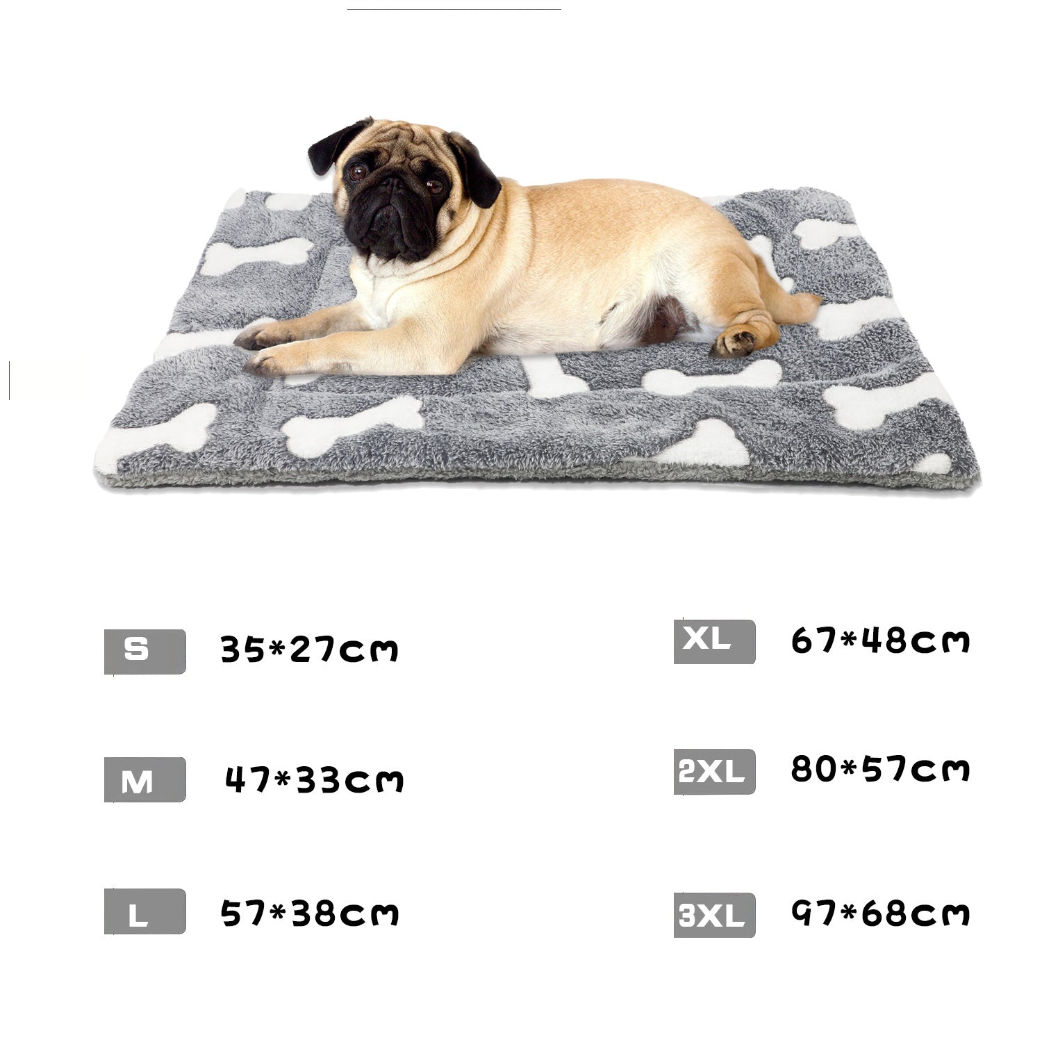 Self-warming Cat Bed Mat Washable Dog Bed Crate Mat Soft Pet | Other