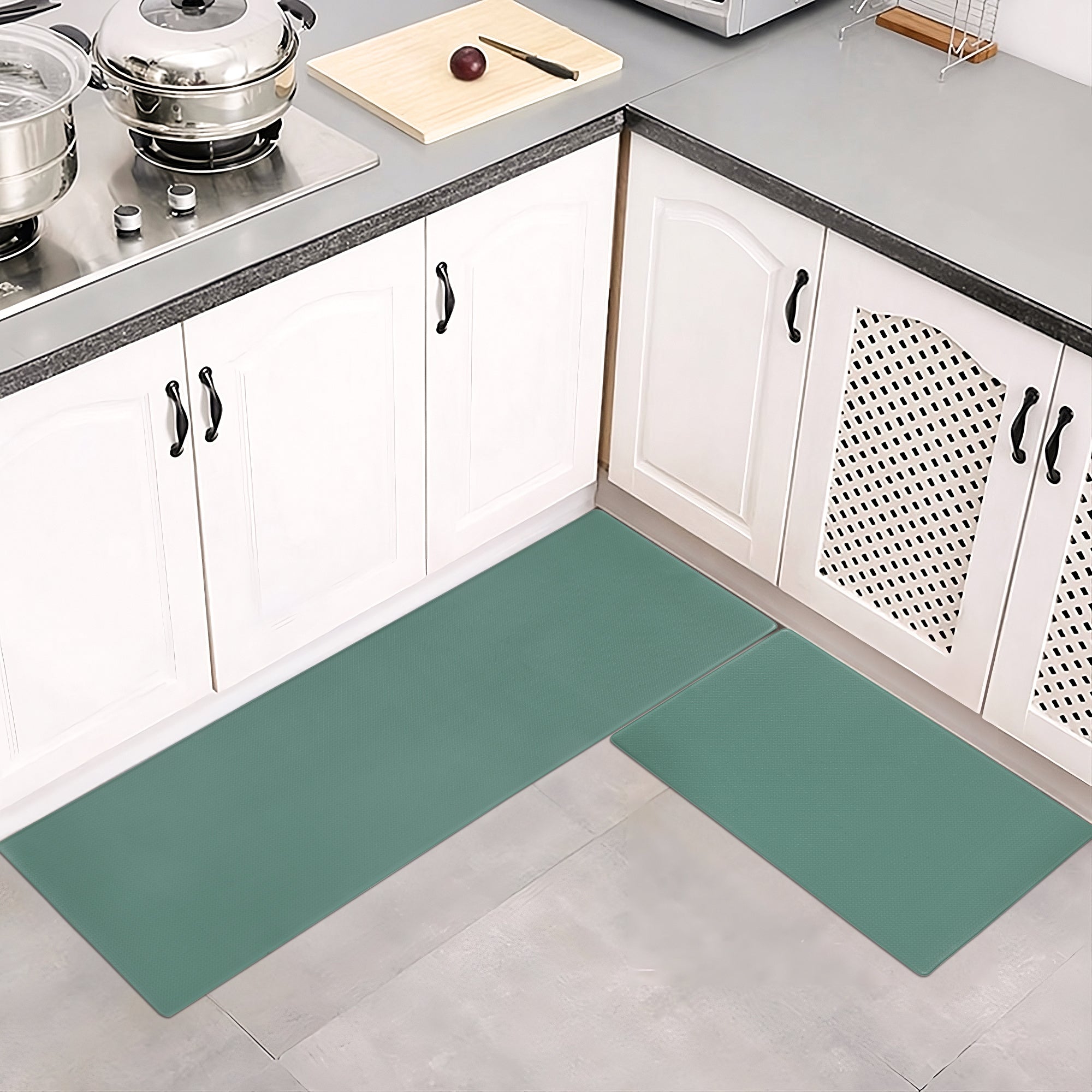 Kitchen Floor Mat Two-piece Set Of Non-slip, Waterproof And | Other