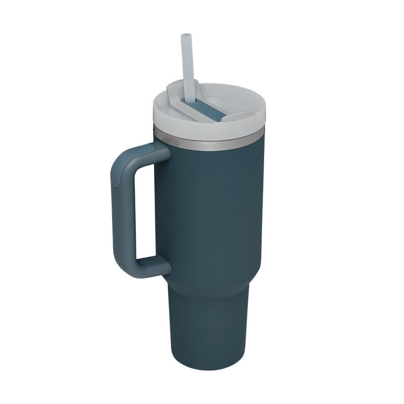 40 Oz Tumbler With Handle Straw Insulated, Stainless Steel S | Other
