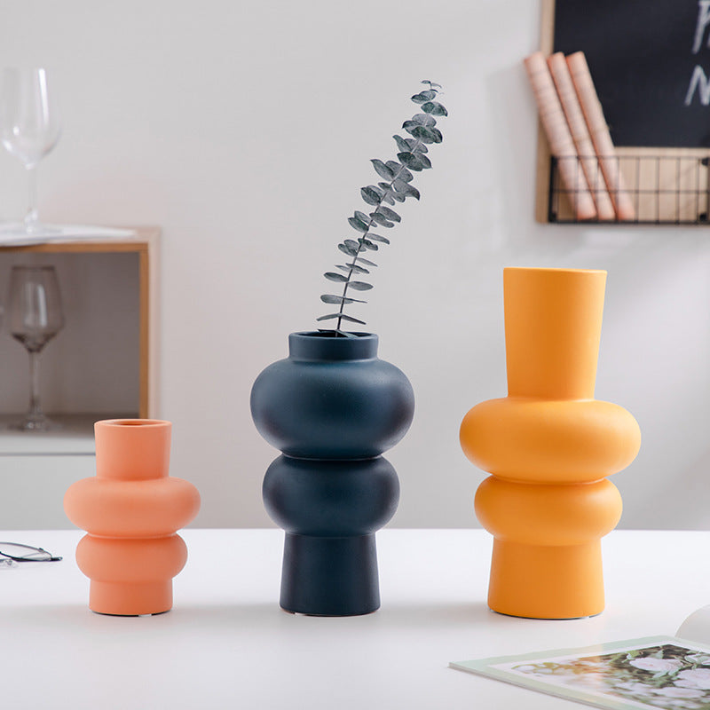 Ceramic Vase Flower Nordic Minimalist Living Room Decoration | Other