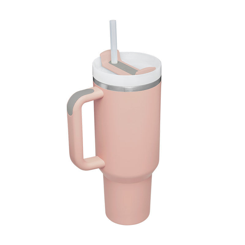 40 Oz Tumbler With Handle Straw Insulated, Stainless Steel S | Other