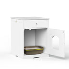 Wooden Pet House Litter Box Fence With Drawers | Other