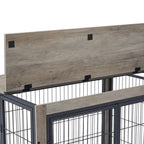 Furniture Style Dog Cage Side Table With Wheels With Double | Home & Garden