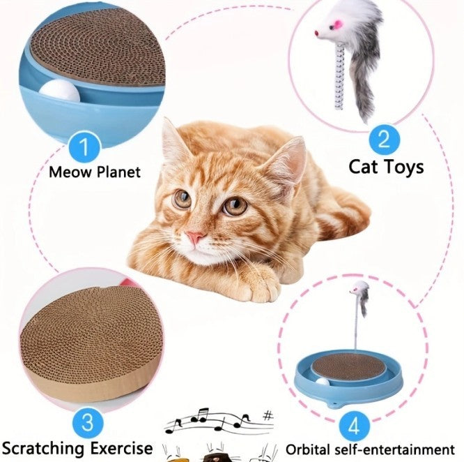 Kmultifunctional Cat Scratching Board With Ball Trac, Variou | Other